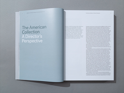 Reflections Book - Director's Perspective Essay art book art catalog book design books layout typography