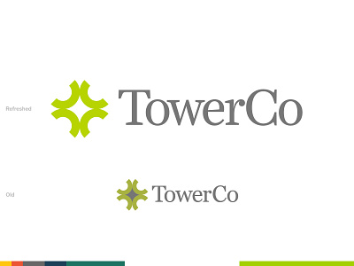 Unused concept — TowerCo Logo Refresh brand identity identity killed concept logo design typography unused work
