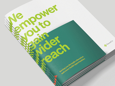 Unused Concept - TowerCo Cellular Carrier Brochure copywriting corporate cover layering print visual metaphor