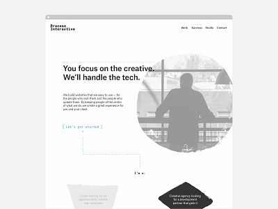 Unused Concept - Process Interactive concept identity web design