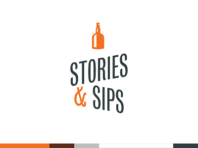 Unused Concept - Stories & Sips brand identity branding branding and identity identity identity design ireland irish whiskey logo logo design logotype typography vector whiskey
