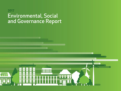 Huntington Bank - ESG Report data data visualization financial icons illustration infographic report