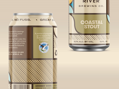 Braided River Brewing Company Can Concepts alabama beer beer design beer label brand identity branding brewery brewery branding can design craft beer mobile alabama package design packaging