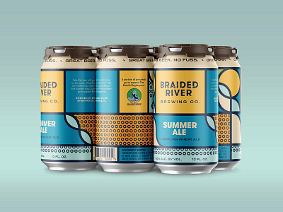 Braided River Brewing Company Can Concepts alabama beer beer design beer label brand identity branding brewery brewery branding can design craft beer mobile alabama package design packaging
