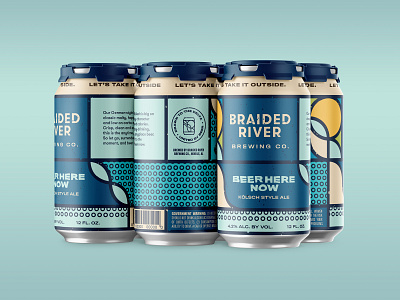 Braided River can design refresh beer beer art beer branding beer can brewery can design packaging