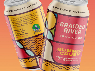 Braided River can design refresh beer beer can brewery can design packaging