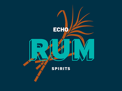 Echo Spirits apparel design apparel apparel design distillery illustration rum screen print sugarcane
