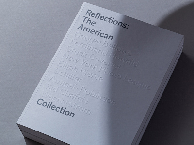 Reflections Book Design art books art catalogs blind emboss book cover book design books fine art print print design