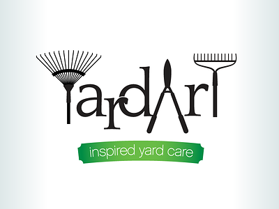 Kevincreative - Yard Art logo green landscaping lawn care logo logo design