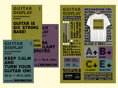 Guitar Display fest brand identity branding display guitar illustrator logo photoshop