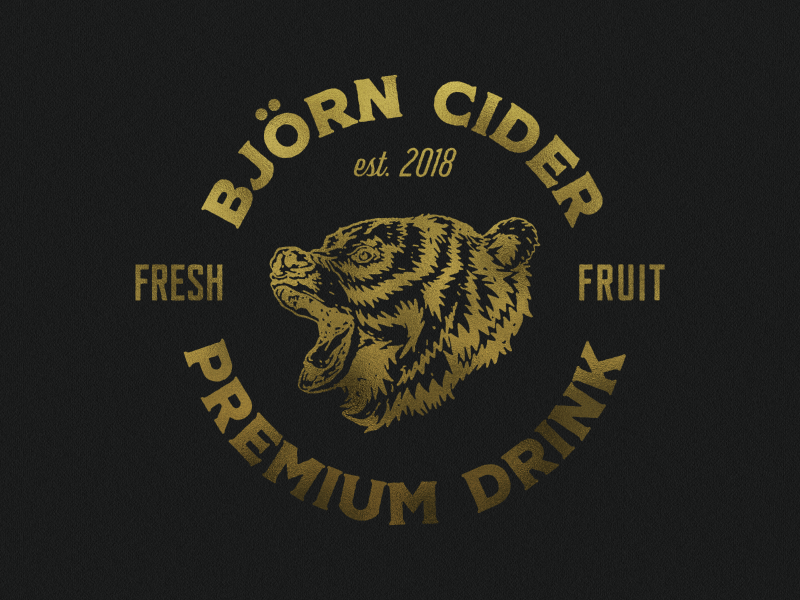 Björn Cider Logo branding cider logo