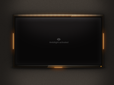 LED Ambilight TV ambilight dark led noise orange photoshop smart object tv