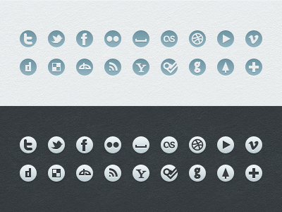 Social Icons (Free) free freebie icons psd simple social ui vector web