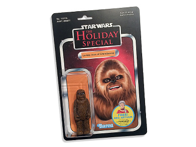 Star Wars Holiday Special "Lumpy" figure and package design