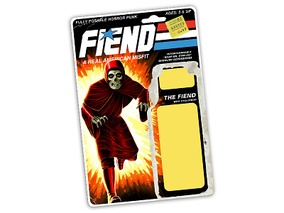 Retro style MISFITS GIJOE style action figure card