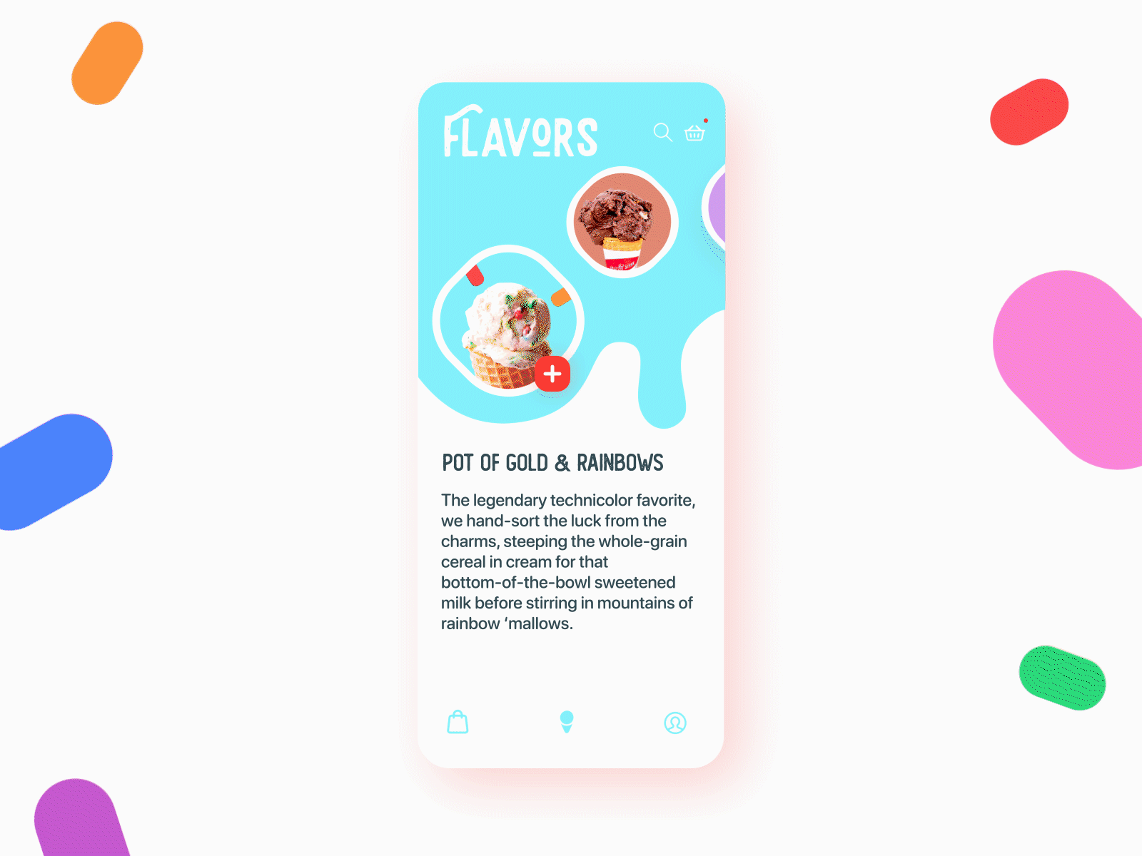 Salt and straw Ice Cream Store App Interaction