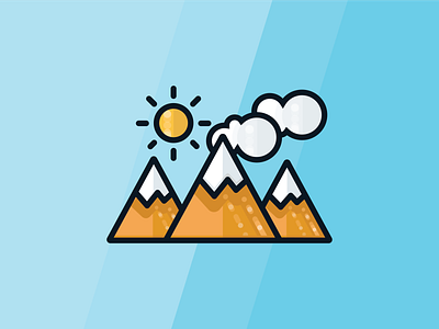 Camping Icons- mountains