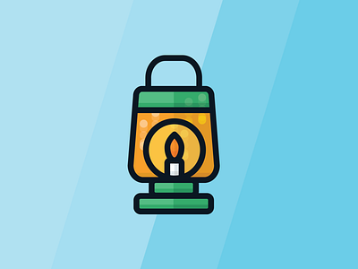 Camping Icon - Lantern balance camping clean design flat icon illustration illustrator lantern logo outdoors ui vector