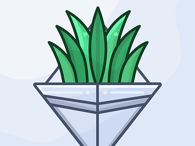 Succulent balance cacti cactus clean design flat icon illustration illustrator logo minimal vector
