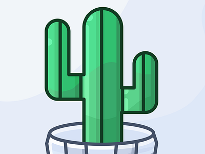 Cactus Succulent illustration balance cacti cactus clean design details flat icon icon design icons icons design illustration illustrator logo ui vector
