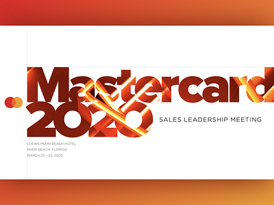 Mastercard 2020 Sale Leadership Meeting app branding design illustration logo ui ux vector web website