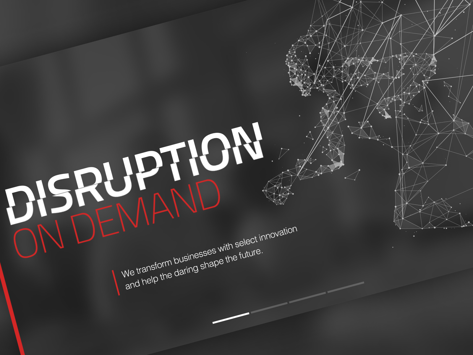 DISRUPTION ON DEMAND by Sichon Domrongchai on Dribbble