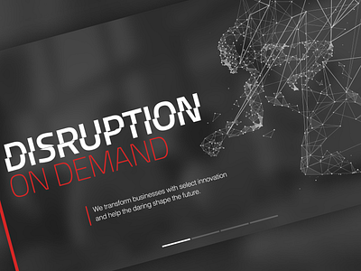 DISRUPTION ON DEMAND app branding design illustration logo ui ux vector web website