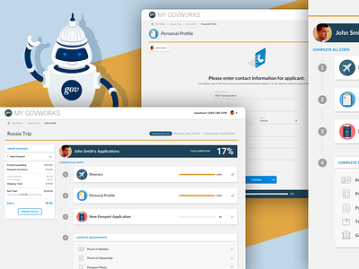 govWorks Customer Dashboard Concept app branding design ui ux web website