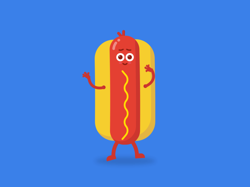 Hot Dog by Anya Kurtasova on Dribbble