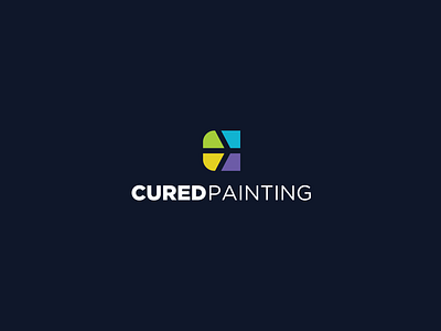 Cured Painting secondary logo concept