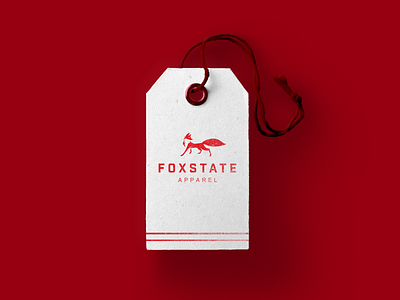 Foxstate clothing tag brand branding design identity illustration logo logodesign mark symbol