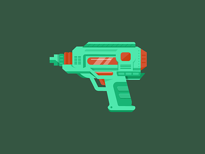 Water pistol/gun art illustration vector watergun waterpistol weapon