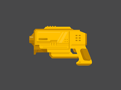 Golden Gun/pistol by Cameron Porombka on Dribbble