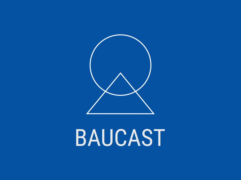 Baucast logotype animation animation app icon branding logotype