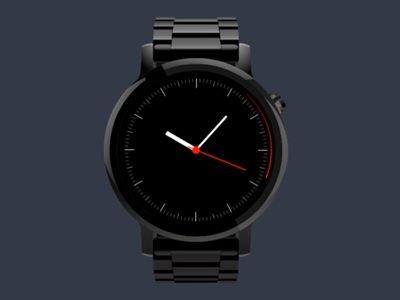 Watch Face - Red Hot Strip