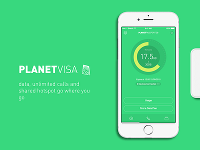 Planetvisa, the ultimate global WiFi ios ui ux