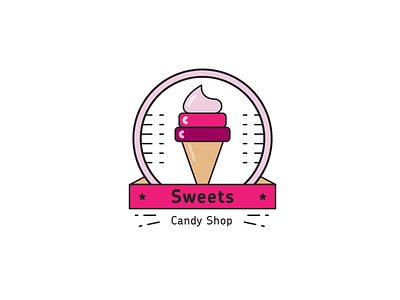 Day 11 - Sweets #ThirtyLogos challenge conception logo sweet thirtylogos