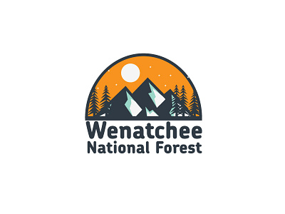 Day 25 - Wenatchee National Forest #ThirtyLogos challenge conception forest logo thirtylogos