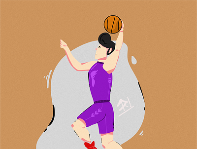 basket ball illustration basket basketball basketball jump basketball player design flat flatdesigns illustrasi illustration illustration design jump jumping slamdunk vector
