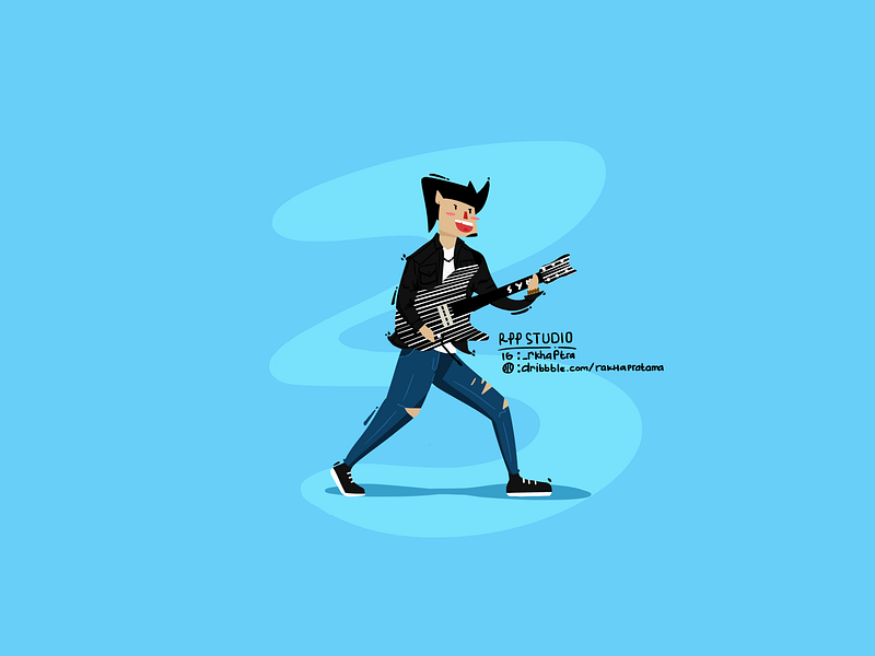 Synster Gates Flat Design Character by Fiftytwo.co on Dribbble