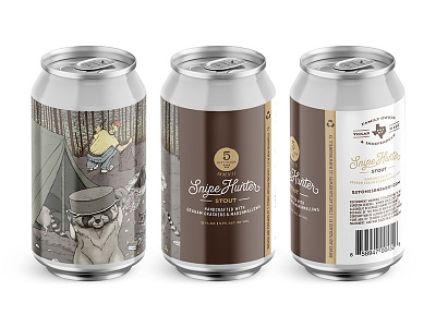 5 Stones Artisan Brewery - Snipe Hunter austin beer beverage branding can can design craft beer design new braunfels packaging texas