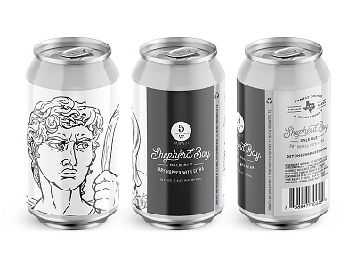 5 Stones Artisan Brewery - Shepherd Boy austin beer beverage branding can can design craft beer design new braunfels packaging texas