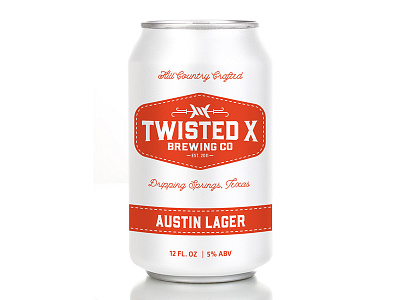 Twisted X Can Mockup austin beer beverage branding can can design craft beer design packaging texas