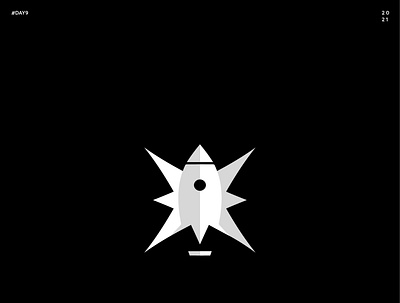 rocket branding concept creative design icon logo minimal vector