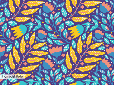 Floral seamless pattern with stunning colors floral pattern seamless nature
