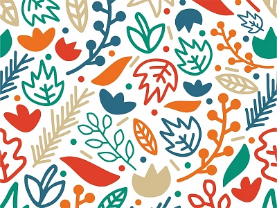 Botanical botanical leaf pattern seamlesspattern vector