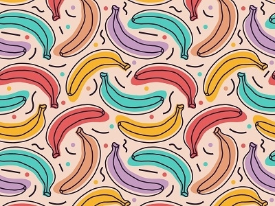 Banana Seamless Pattern