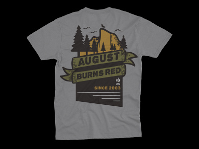 Mountain Wolf Shirt - August Burns Red album art badge branding design illustration layout music packaging shirt