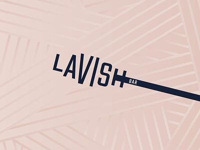 Lavish Bar Branding beauty branding feminine logo logomark mascara typography vector wordmark