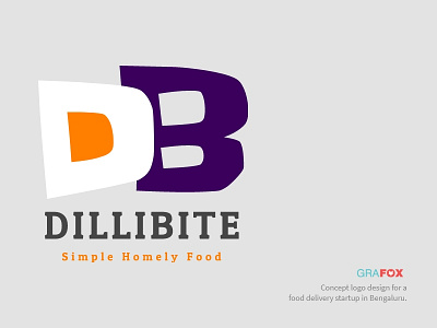 Dillibite food food delivery homely food logo logo design